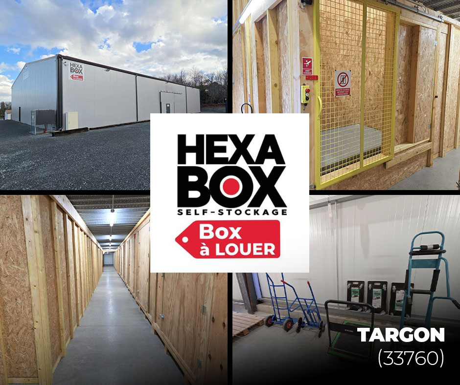 Image représentant les box à louer pour stockage de meuble ou autre à Targon près de bordeaux